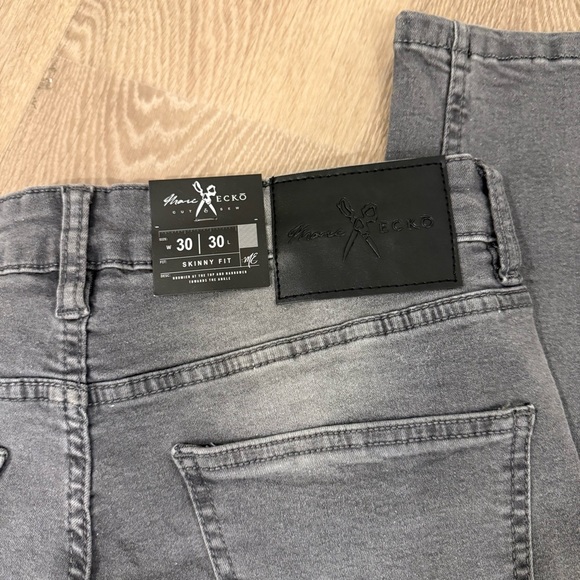 Marc Ecko Men's Cut & Sew Charcoal Slim Jeans Size 30x30 Street Wear Grunge - Picture 3 of 7